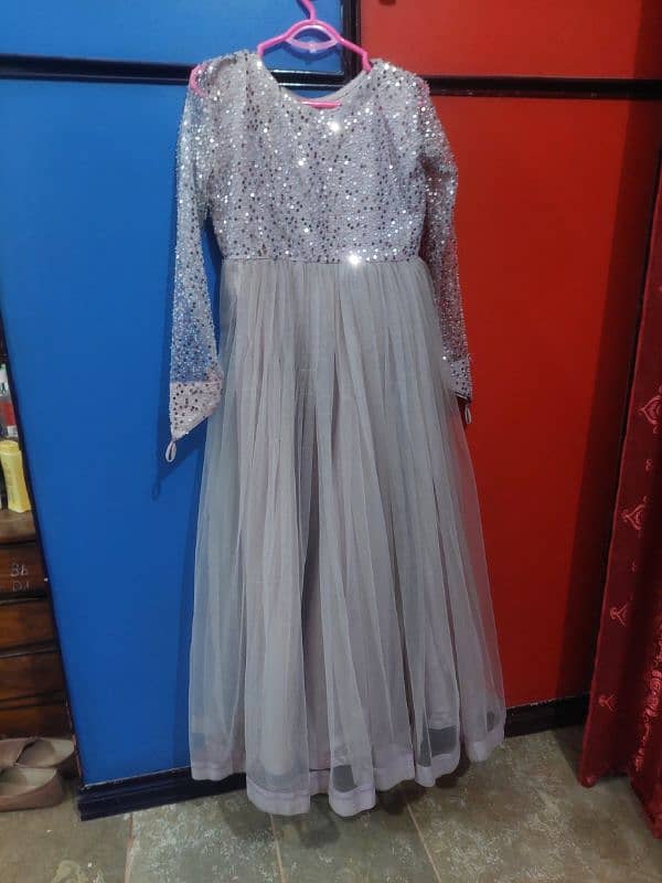 light purple long net and sequence  stuff maxi 3