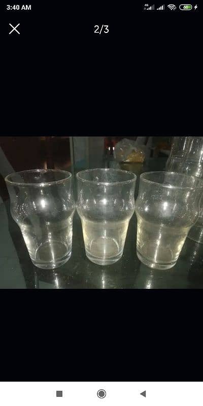 imported crystal glass pack of six  03153527084 0