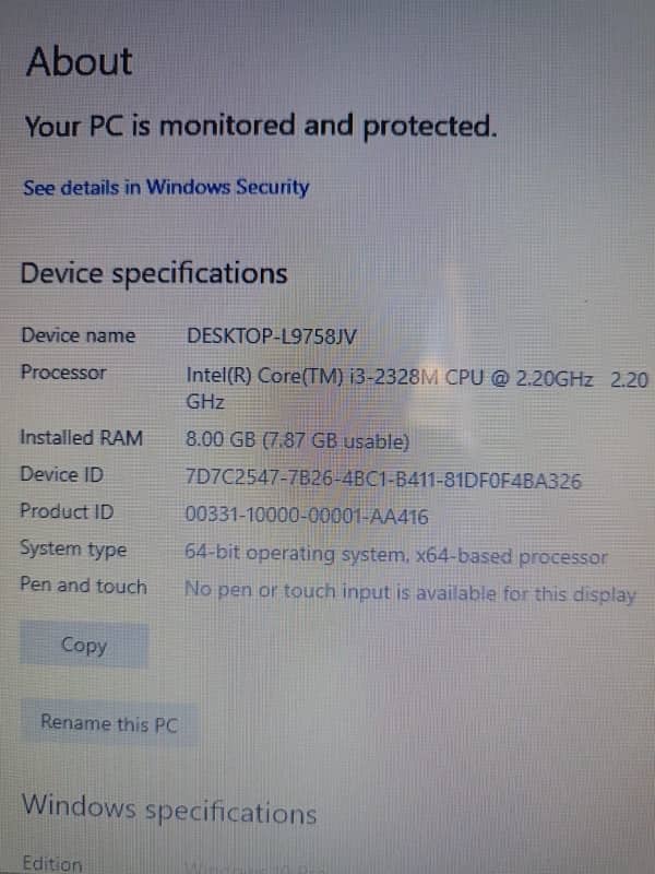 laptop core i3 2