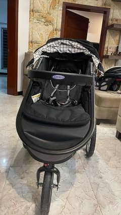 stroller and car seat