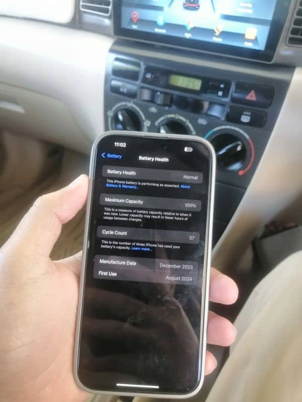iphone 15 pro max jv blue titanium 100 health 36 cycle 9