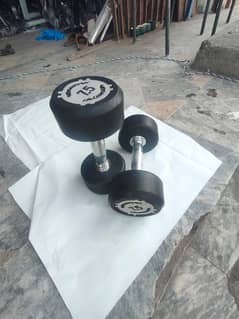 tecnovgym rubber coated dumbbells