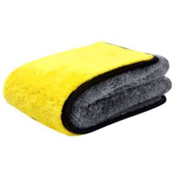 Microfiber Towel for Double Side - Yellow And Gray 40x45 cm 0
