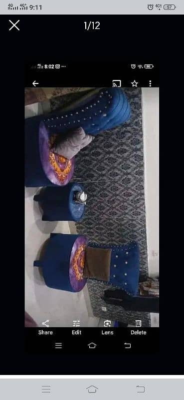 two velvet design chairs round table f and dospenser 0
