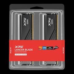 XPG LANCER BLADE 64GB (32GBX2) 6000MHz RGB DDR5 Gaming Memory-Black