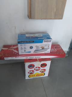 New pak asia ceilling Fan and National Iron with 1 year warranty