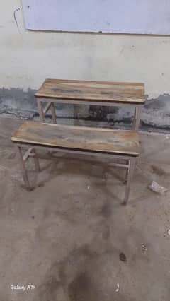 15 Pairs of 2-Seater School Benches/Furniture for Sale