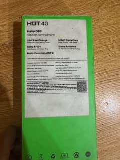 infinix hot 40 8/256 G88 processor and full box available charger