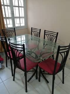 6 chairs dining table for sale