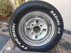 Tyre with rim.  165/70/12