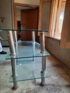 fancy glass table