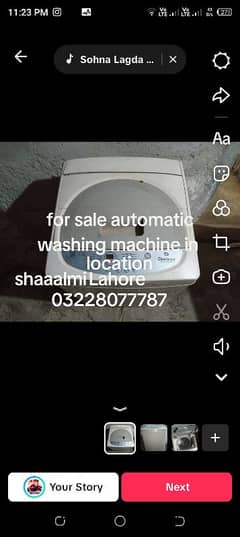 for sale  Samsung automatic washing machine 03228077787