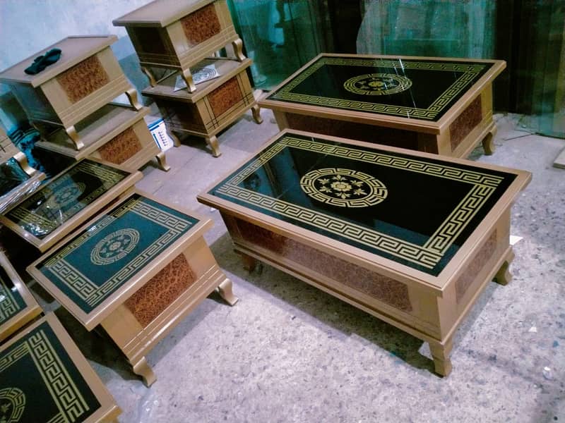 wooden table/centre table / nesting table/set of tables/versace design 8
