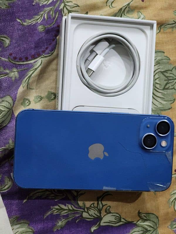 I phone 13 128gb Non PTA 99% original health with box for sale 1