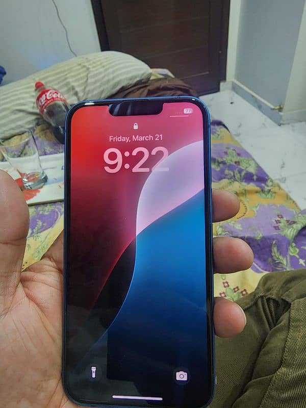 I phone 13 128gb Non PTA 99% original health with box for sale 3