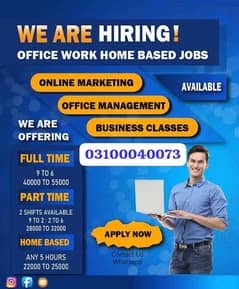 online work available for students,  male, female