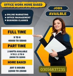 Urgent staff required office work and online work