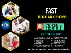 House maid , Baby Sitter, Chef , Chineese Cook, Chokidar ,Driver staf