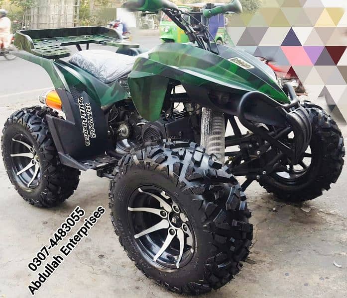 12 no raptor 250cc quad bike atv 4 wheel with self and kick for sale 1