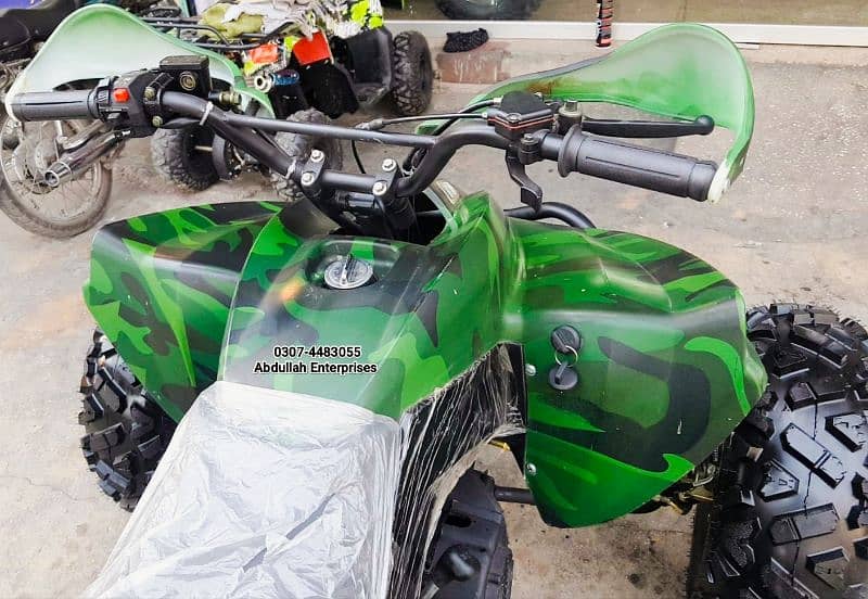 12 no raptor 250cc quad bike atv 4 wheel with self and kick for sale 6