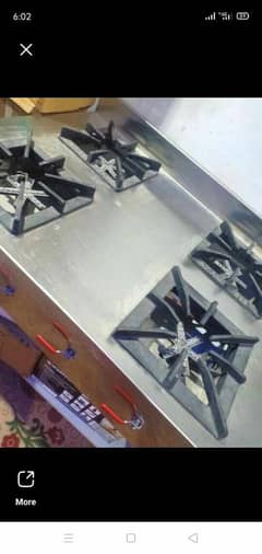 4 burner commercial stove