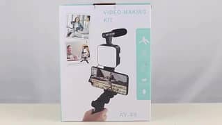 6 in 1 Video Making Vlogging Kit Tripod For Smartphone & Camera Vlog