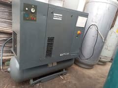 atlas copco compressor and bultin dryer and tank