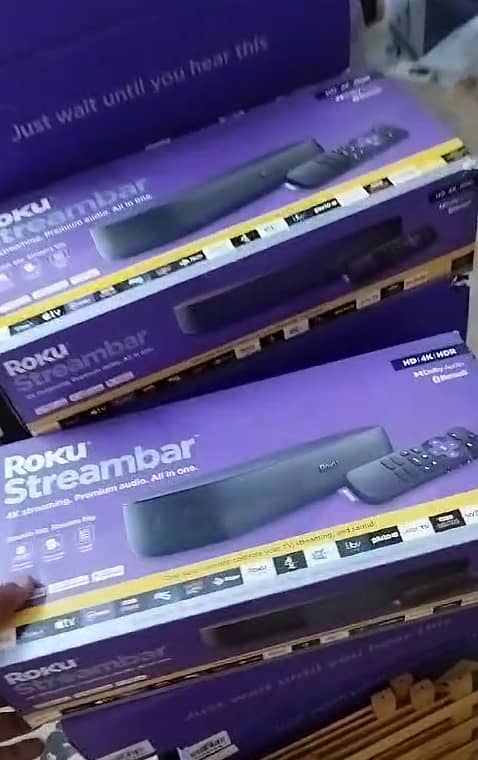 Roku Streambar 4K streaming. Premium audio. All in one 1
