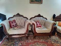 Wooden Chinioti 5 seater sofa set new. . .