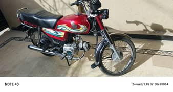 Honda CD 70 red colors