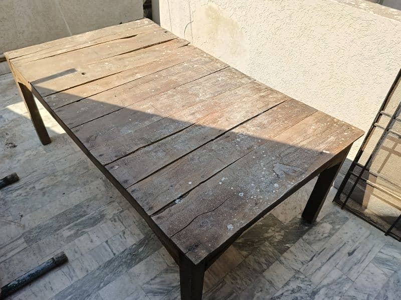 Desi Wooden Table/ Takht For Shops 0