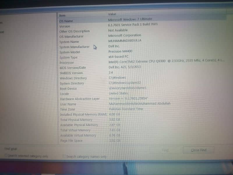 Dell Precision M4400 Core TM 2 Extreme CPU 0