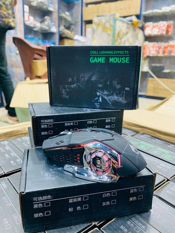 Rechargeable Gamming mouse +Bluetooth 7Light mouses 0