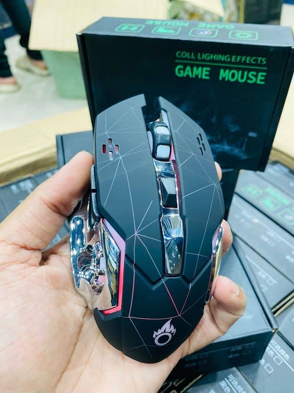 Rechargeable Gamming mouse +Bluetooth 7Light mouses 1