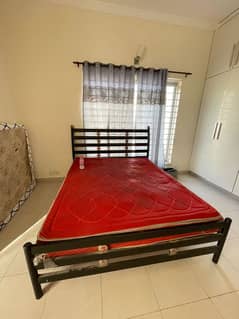 iron bed with dressing table for sale urgent