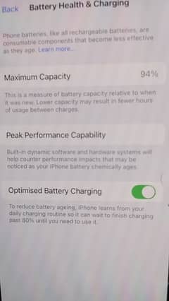 10 by 10 battery health 94