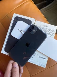 Iphone 11 128gb official PTA with box water pack