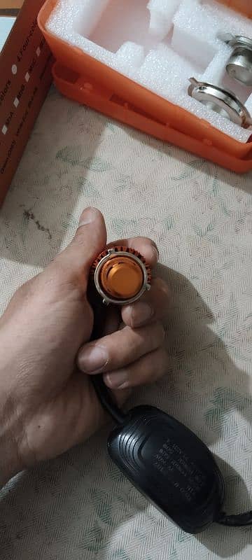 Honda Front bike light led Bulb only 4 days use 3 colours in one bulb 5