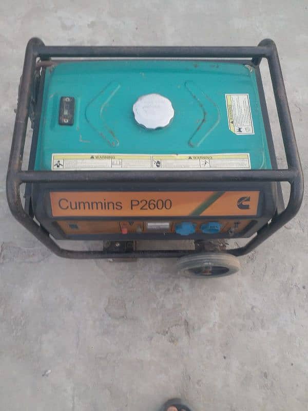 Imported portable generator(Cumins P2600 KVA) for sale 0