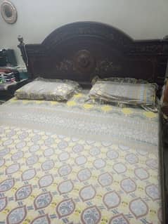 King Bed with two side tables for sale