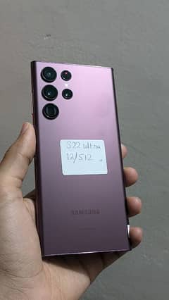 Samsung s22 ultra 12 , 512