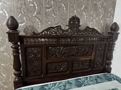 solid wood bed