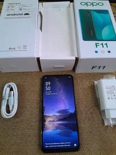 mobile oppo f11" 8/256GB" complte BoX charger