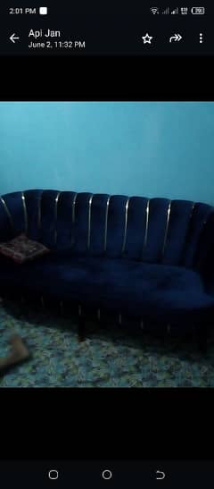 blue sofa