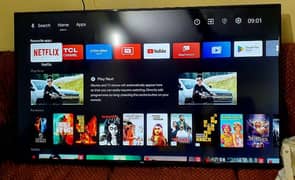 TCL 40 inch borderless android led brand new condition with remote