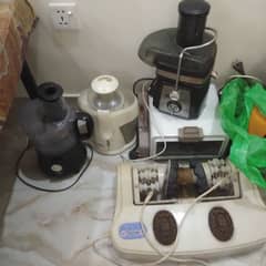 2 juicer 1 baking oven 1 massager 5500 for one piece