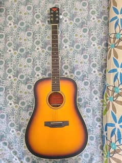 Acoustic guitar full size only once used