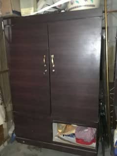 2 doors wooden cuboard