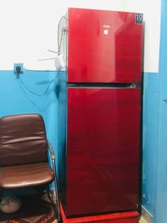 Fridge Haier E-Star Red Glass Refrigerator Fridge 5-Year Warranty