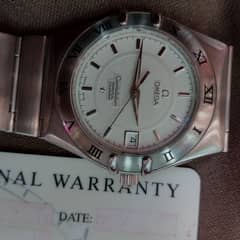 Omega constellation perpetual calender with card